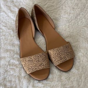 Jcrew peep-toe flats
